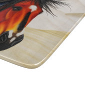 Wild op het hart - een Western pionnen Pony Snijplank (Hoek)