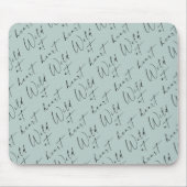 Wild op het hoogtepunt Lichte Sage Muismat (Voorkant)