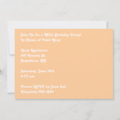 Wild Orangutan Birthday Party nodigt uit Kaart (Achterkant)