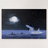 Wild Orcas Moonlight Swim Legpuzzel (Horizontaal)