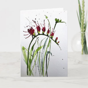 Wild Orchid - Blank binnen begroeting Kaart