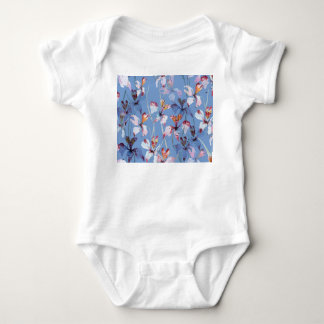 Wild Orchid Elegance: Waterverf Luxury Romper