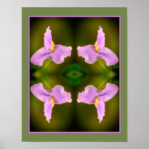 Wild Orchid Flower Abstract Poster