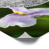 Wild Orchid Flower Lijst Voeg je eigen foto toe Poster (Hoek)