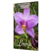 Wild Orchid Paarse Tropische Bloem Klembord (Links)