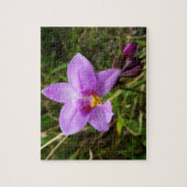 Wild Orchid Paarse Tropische Bloem Legpuzzel (Verticaal)