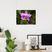 Wild Orchid Paarse Tropische Bloem Poster (Thuiskantoor)