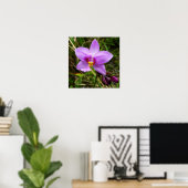 Wild Orchid Paarse Tropische Bloem Poster (Thuiskantoor)