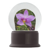 Wild Orchid Paarse Tropische Bloem Sneeuwbol (Voorkant)