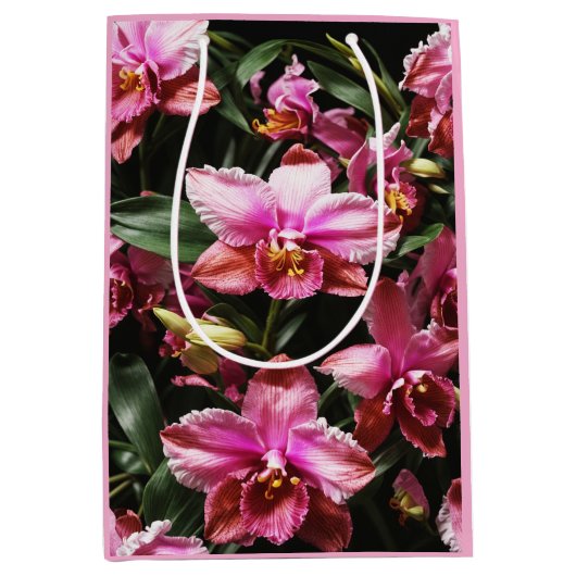 Wild Orchids Gift Bag Medium Cadeauzakje (Voorkant)
