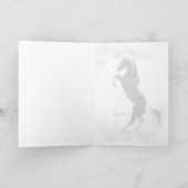 Wild Oregon Mustang Stallion Wenskaart Kaart (Binnen)