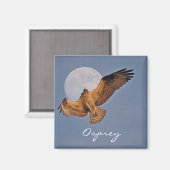 Wild Osprey & Super Moon Photo Design Magneet (Voorkant / Achterkant)