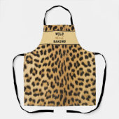 WILD OVER BAKKEN Leopard Print Schort (Voorkant)