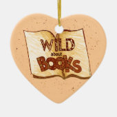 Wild Over Boeken die het Ornament van het Hart lez (Voorkant)