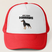 Wild Over Dobermans Trucker Pet (Voorkant)