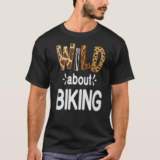 Wild over fietsen t-shirt (Voorkant)