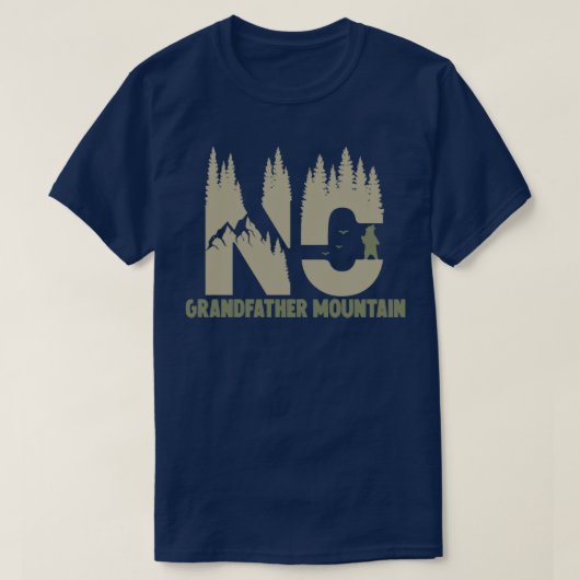 Wild Over Grandfather Mountain North Carolina NC T-shirt (Design voorkant)
