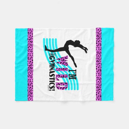 Wild Over Gymnastiek Fleece Deken (Voorkant (Horizontaal))