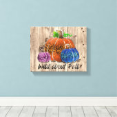 Wild over Herfst-luipluiers Canvas Afdruk (Insitu (Houten vloer))