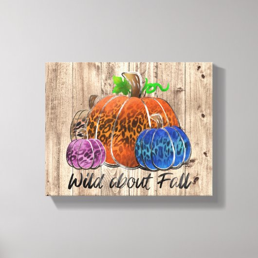 Wild over Herfst-luipluiers Canvas Afdruk (Voorkant)