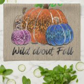 Wild over Herfst-luipluiers Theedoek (Gevouwen)