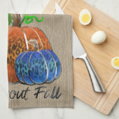 Wild over Herfst-luipluiers Theedoek (Quarter Fold)