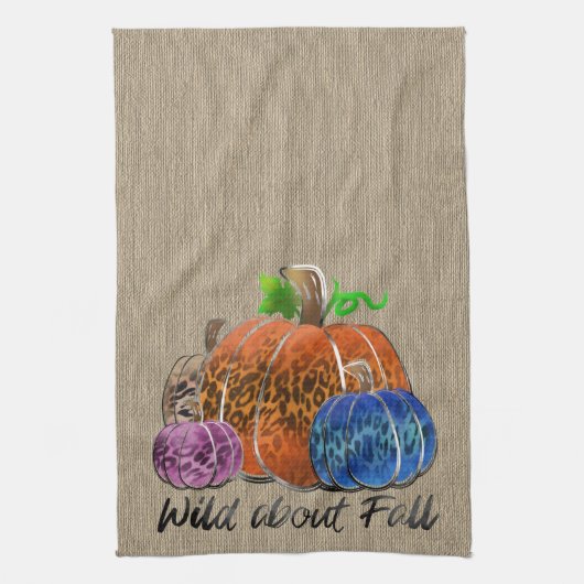 Wild over Herfst-luipluiers Theedoek (Verticaal)