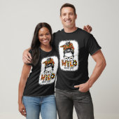 Wild Over Herfst Messy Bun Herfst herfst Bleac T-shirt (Unisex)