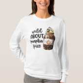 wild over Herfst van pompoenkruid T-shirt (Voorkant)