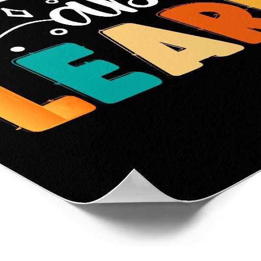 Wild over het leren van leerling leraar terug naar poster (Hoek)