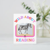 WILD OVER HET LEZEN BRIEFKAART (Staand voorkant)