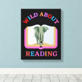 WILD OVER HET LEZEN CANVAS AFDRUK (Insitu (Houten vloer))