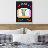 WILD OVER HET LEZEN CANVAS AFDRUK (Insitu (Slaapkamer))
