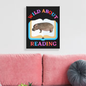 WILD OVER HET LEZEN CANVAS AFDRUK (Insitu (Woonkamer))