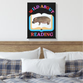 WILD OVER HET LEZEN CANVAS AFDRUK (Insitu (Slaapkamer))