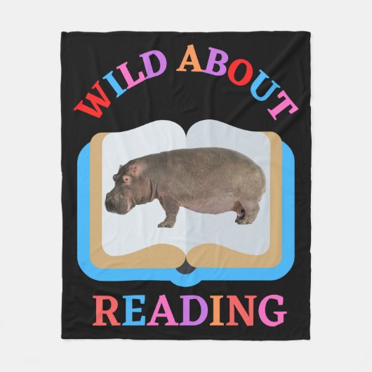 WILD OVER HET LEZEN FLEECE DEKEN (Voorkant)