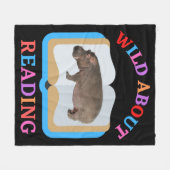 WILD OVER HET LEZEN FLEECE DEKEN (Voorkant (Horizontaal))