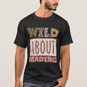 Wild over het lezen van leesboeken en boekworm lib t-shirt