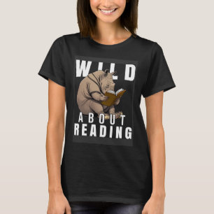 Wild over het lezen van liefdesboeken Nerd Boekenw T-shirt