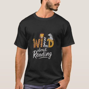 Wild over het lezen van Mannen vrouwen dierentuin T-shirt
