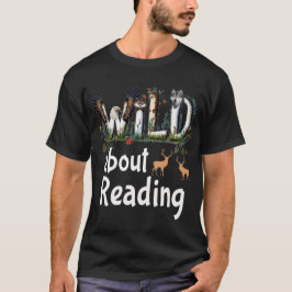 Wild Over Het Lezen Van Zoo Dieren Boeken Lezer Lo T-shirt