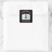 WILD OVER HET LEZEN VIERKANTE STICKER (Tas)