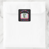 WILD OVER HET LEZEN VIERKANTE STICKER (Tas)