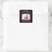 WILD OVER HET LEZEN VIERKANTE STICKER (Tas)