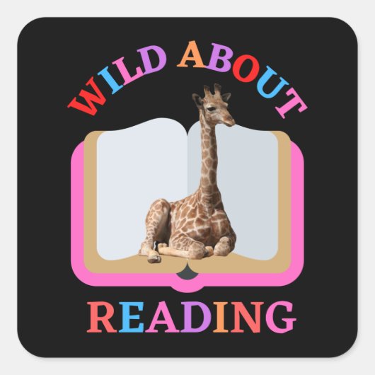 WILD OVER HET LEZEN VIERKANTE STICKER (Voorkant)