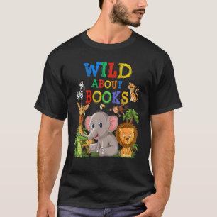 Wild over het Oerwoud van Safari van Boeken dieren T-shirt