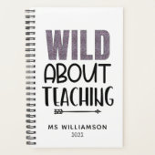 Wild over het onderwijzen van luipaard/Cheetah gep Planner (Voorkant)