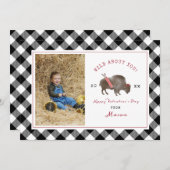 Wild Over je Buffalo Cupid Photo Valentijn (Voorkant / Achterkant)