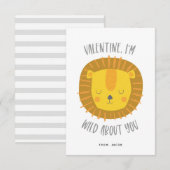 Wild over je Valentijn Kaart white (Voorkant / Achterkant)
