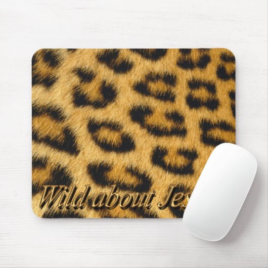 Wild over Jezus! Mousepad (luipaard) Muismat (Met muis)